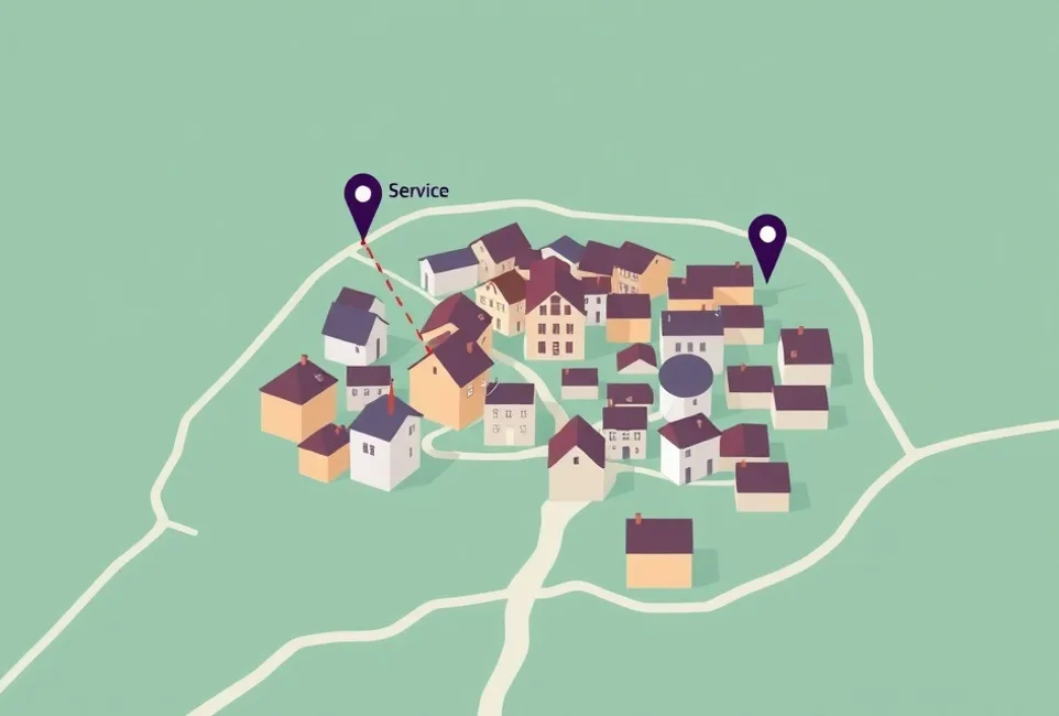 Carte du secteur d'intervention autour de Morangis (91420)